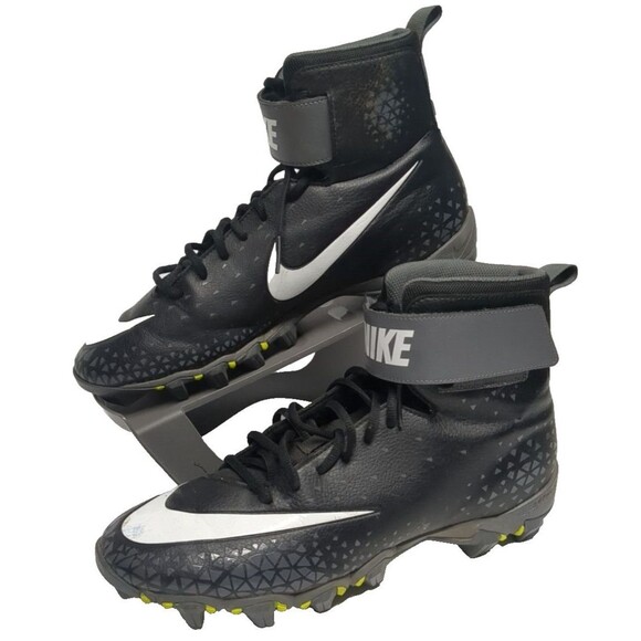 Nike Force Savage Shark 2 Football Cleats Black Men US 11  Ankle Strap - Picture 1 of 11